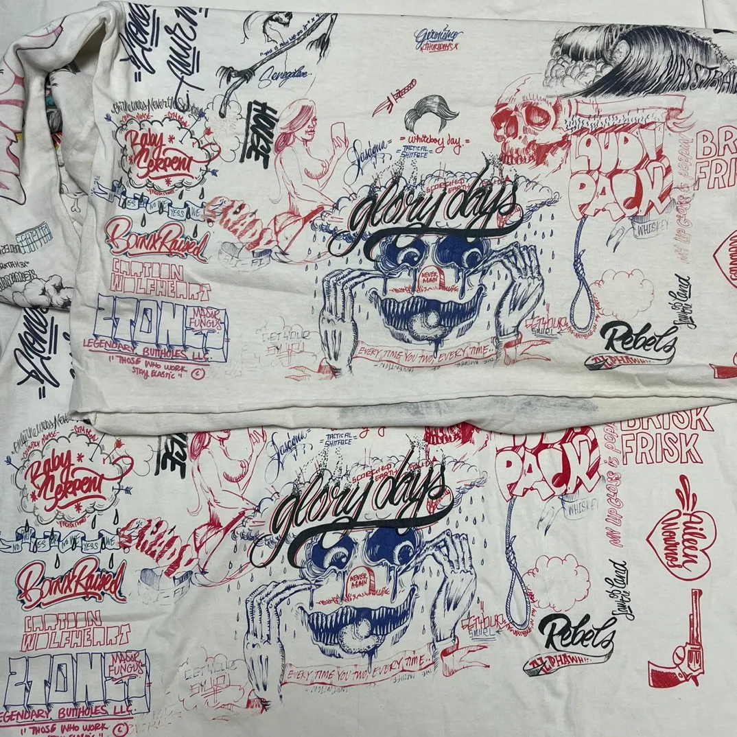 Super heavy industry started operation in February and took 3 months to develop SAINT Mxxxxxx × BORNXRAISED BR_LS TEE/LA/WHT Latest joint model LA diamond all-over long sleeves off-white S-XL Super heavy industry started operation in February and lasted three months Super complex 36 sets of screens Outlined pictures and pictures to doubt life Super perfect reproduction of printing Genuine Czech diamond Pressure-free reproduction